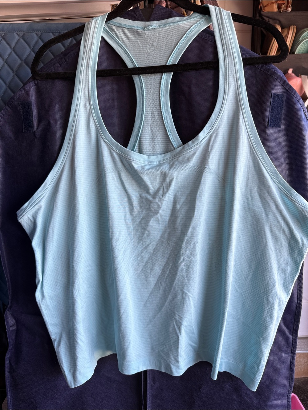 lululemon athletica Light Blue Racerback Sports Tank